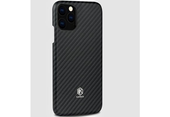 Evutec Karbon Value Thin Series 0.7mm Aramid Fiber Case for IPhone 11 Pro - Black