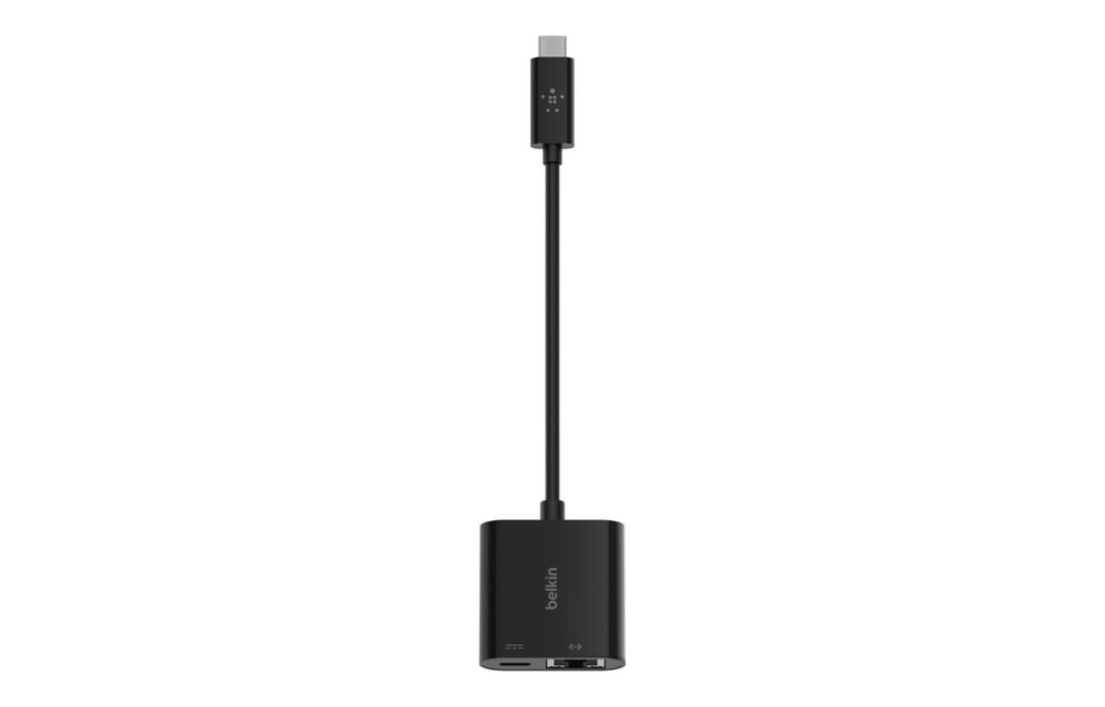Belkin USB-C to Gigabit Ethernet, USB-C 60W PD - Black