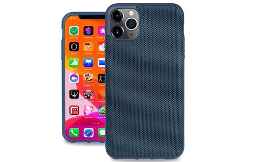 Evutec Ballistic Nylon Aergo Series Case With Afix for iPhone 11 Pro - Blue