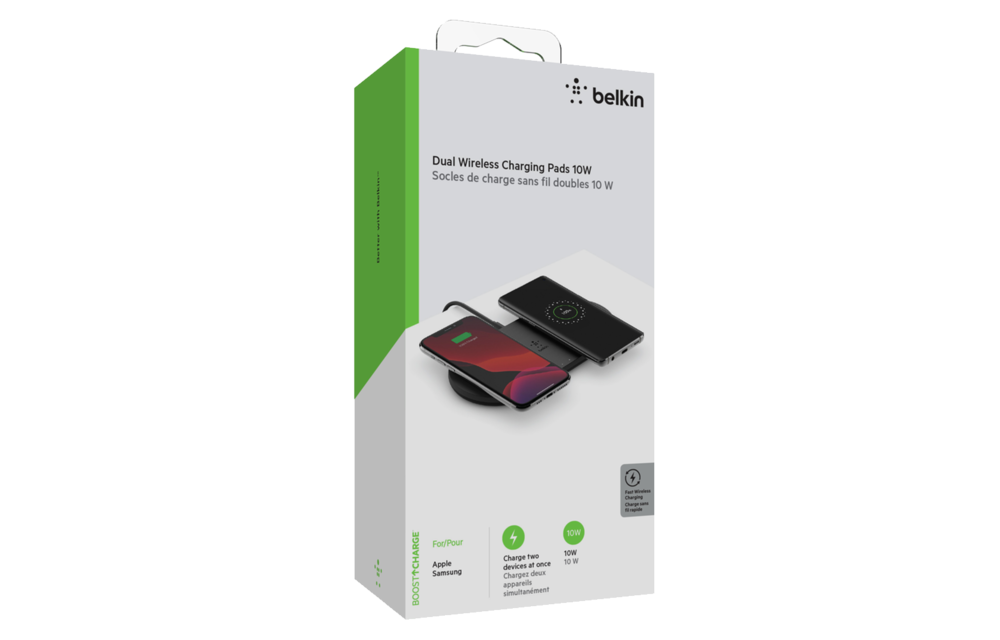 Belkin Boost Up Dual Wireless Charging Pad 10W - Black