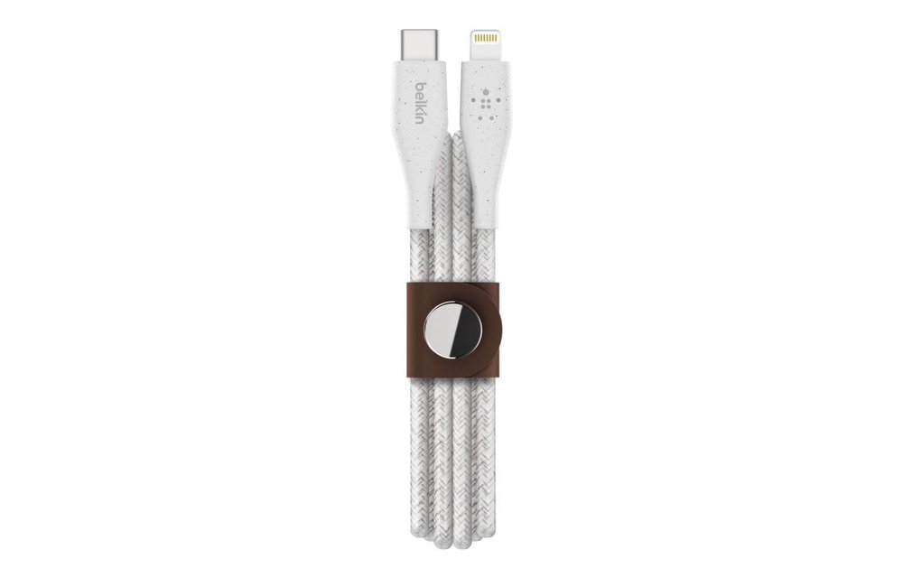 Belkin Duratek Plus Lightning to Type-C 1.2m - White