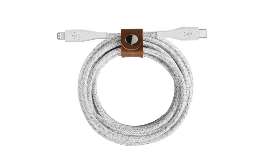 Belkin Duratek Plus Lightning to Type-C 1.2m - White