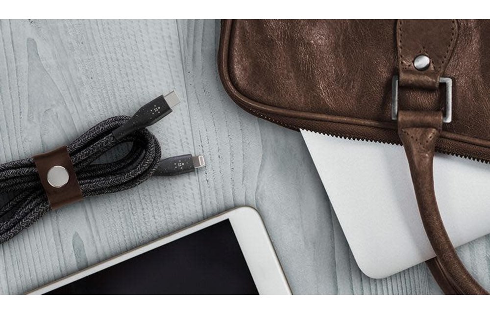 Belkin Duratek Plus Lightning to Type-C 1.2m - Black