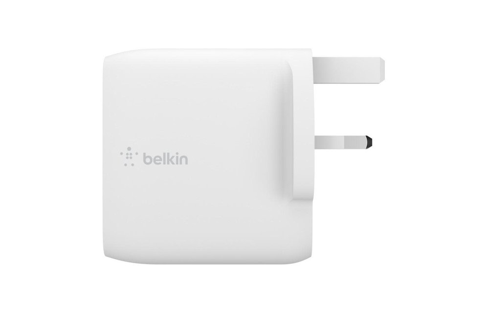 Belkin Boost Dual USB-C PD Gan Wall Charger 63W ,45C/18C - White