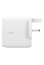 BELKIN Belkin Boost Dual USB-C PD Gan Wall Charger 63W ,45C/18C - White