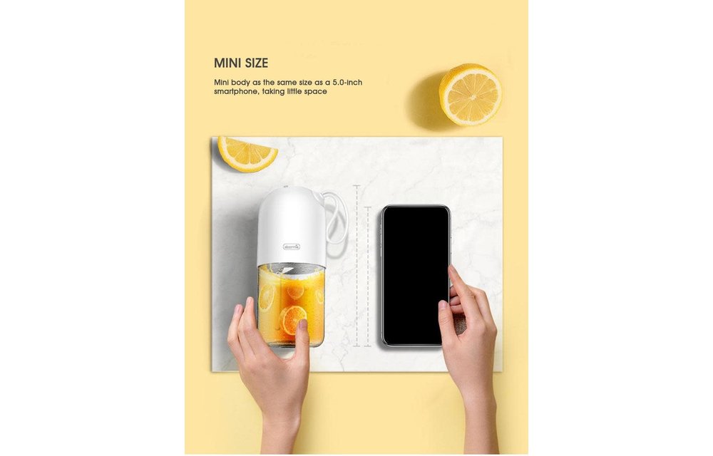Deerma Portable Mini Juice Blender Capsule Shape Powerful Electric Cup