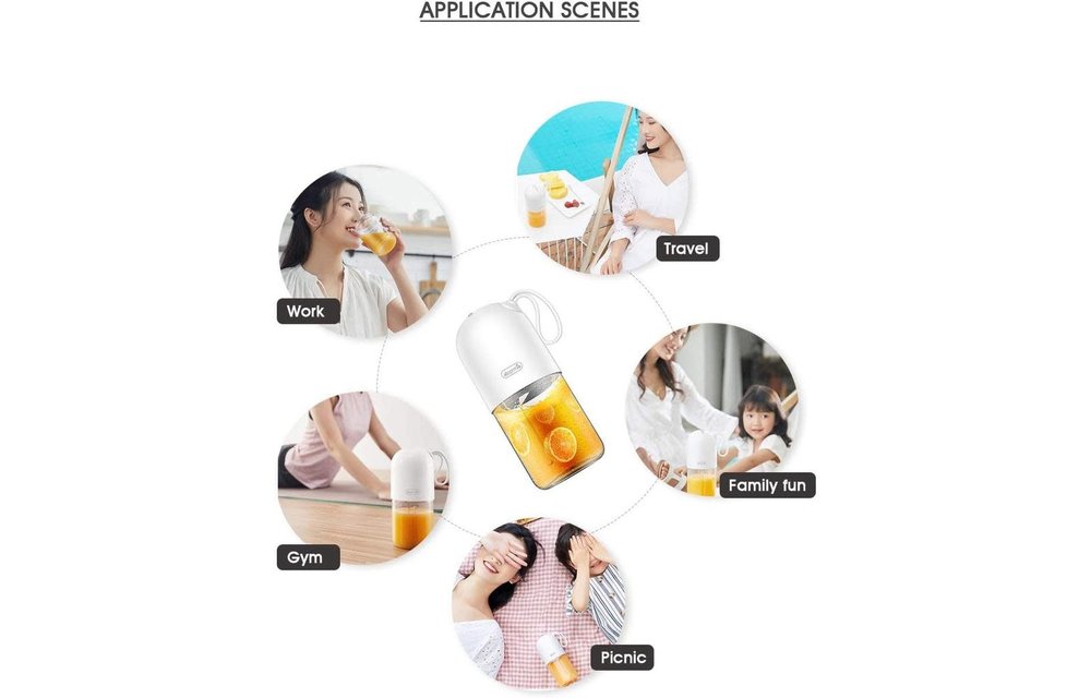 Deerma Portable Mini Juice Blender Capsule Shape Powerful Electric Cup