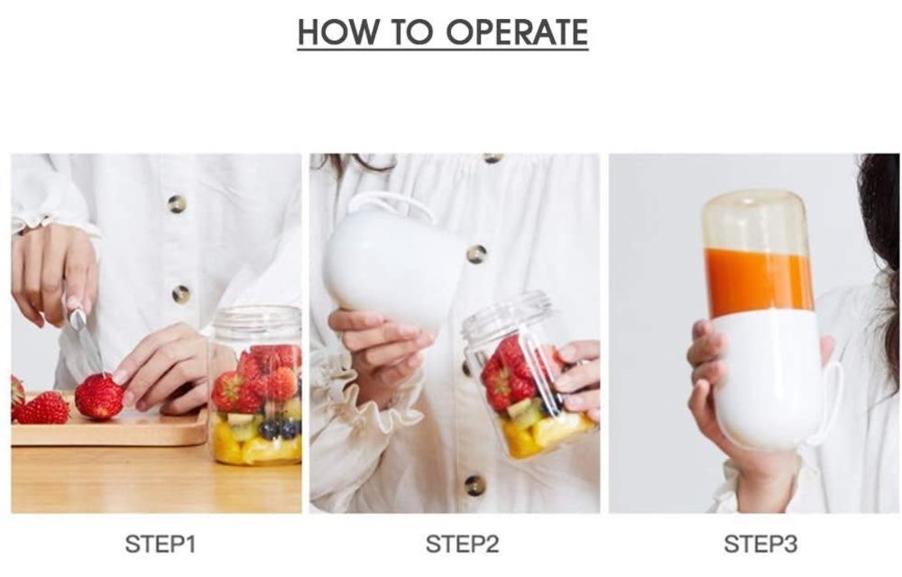 Deerma Portable Mini Juice Blender Capsule Shape Powerful Electric Cup