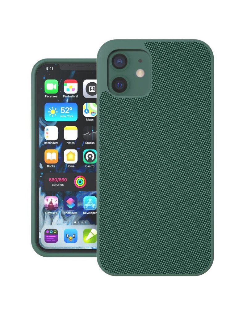 Evutec Evutec Ballistic Nylon Aergo Series Case With Afix for iPhone 12 Pro Max - Green