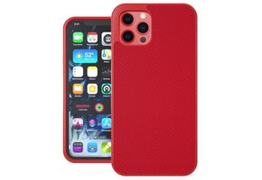 Evutec Ballistic Nylon Aergo Series Case With Afix for iPhone 12 Pro Max - Red