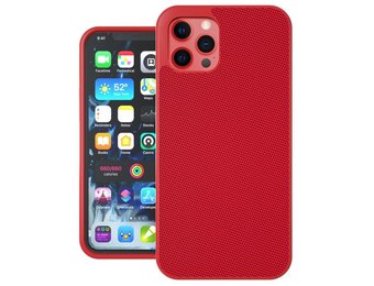 Evutec Ballistic Nylon Aergo Series Case With Afix for iPhone 12 Pro Max - Red