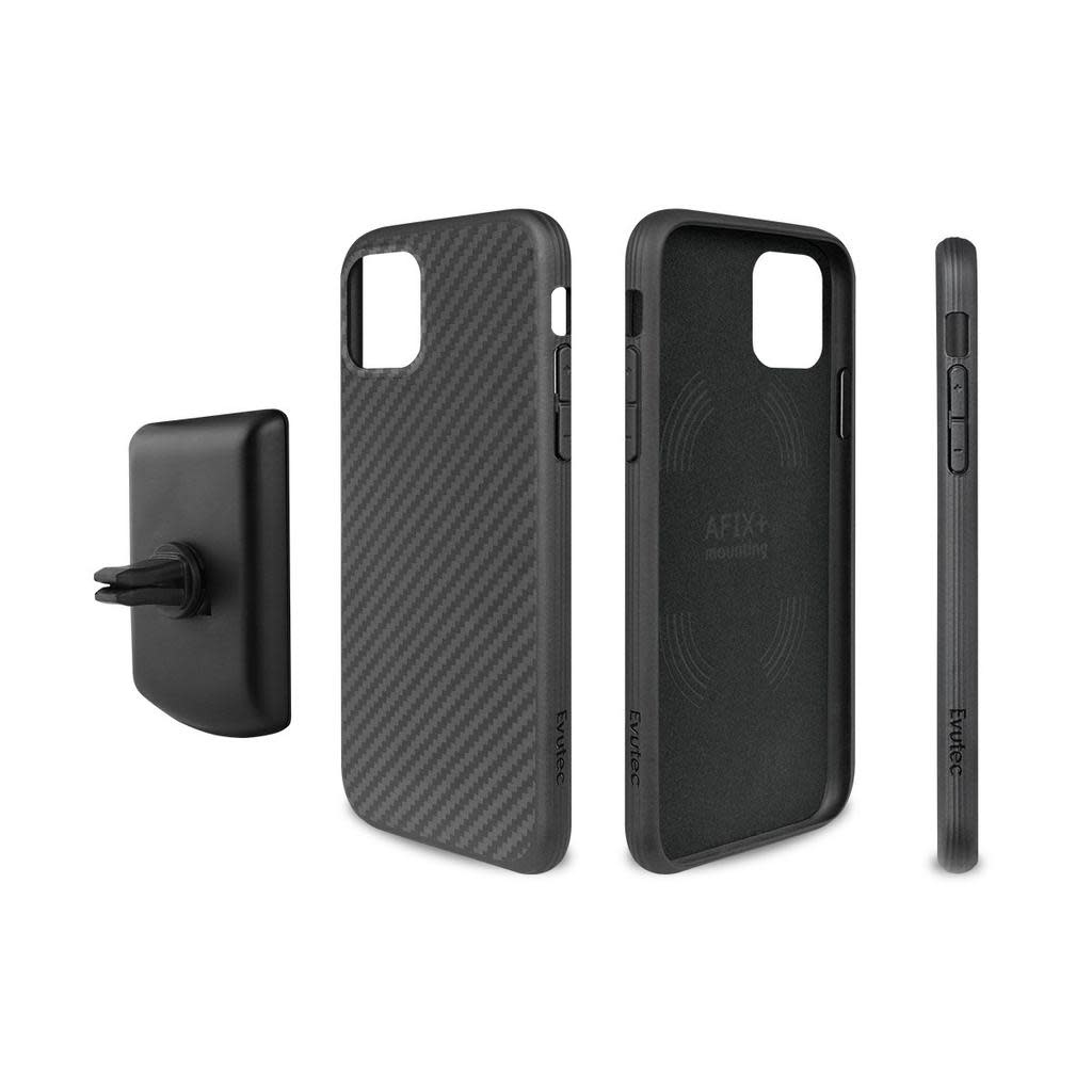 Evutec Aer Karbon Series With Afix Case for iPhone 11 Pro - Black