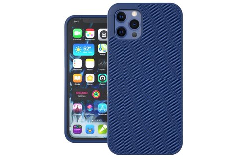 Evutec Ballistic Nylon Aergo Series Case With Afix for iPhone 12 Mini - Blue