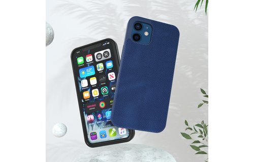 Evutec Ballistic Nylon Aergo Series Case With Afix for iPhone 12 Mini - Blue