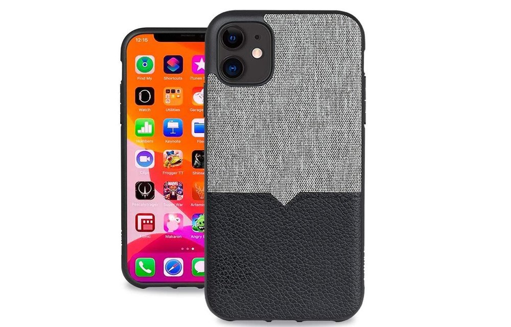 Evutec Northill Series With Afix Case for iPhone 11 - Canvas/Black