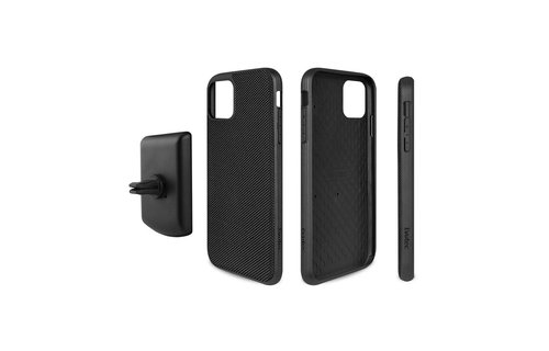 Evutec Ballistic Nylon Aergo Series Case With Afix for iPhone 11 Pro - Black