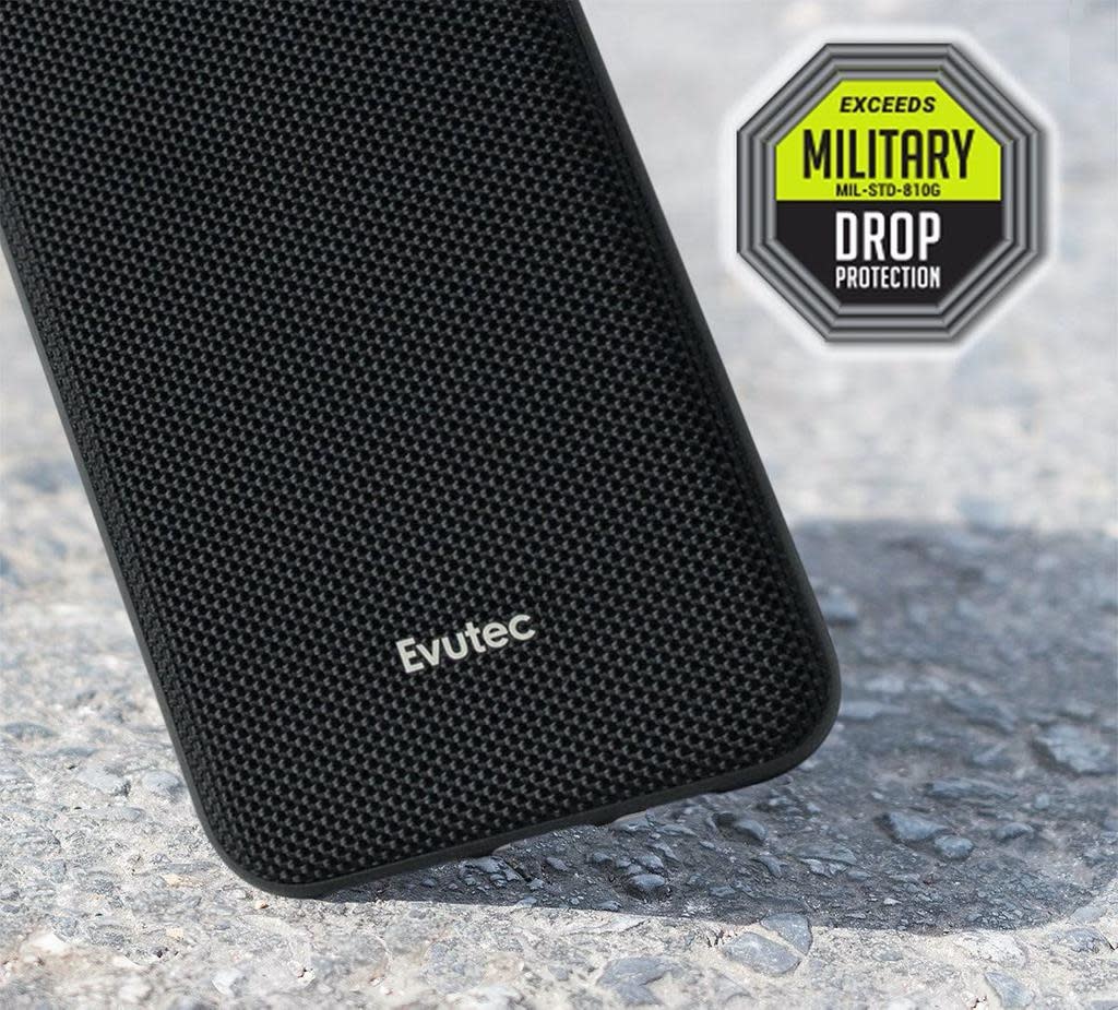 Evutec Ballistic Nylon Aergo Series Case With Afix for iPhone 11 Pro - Black