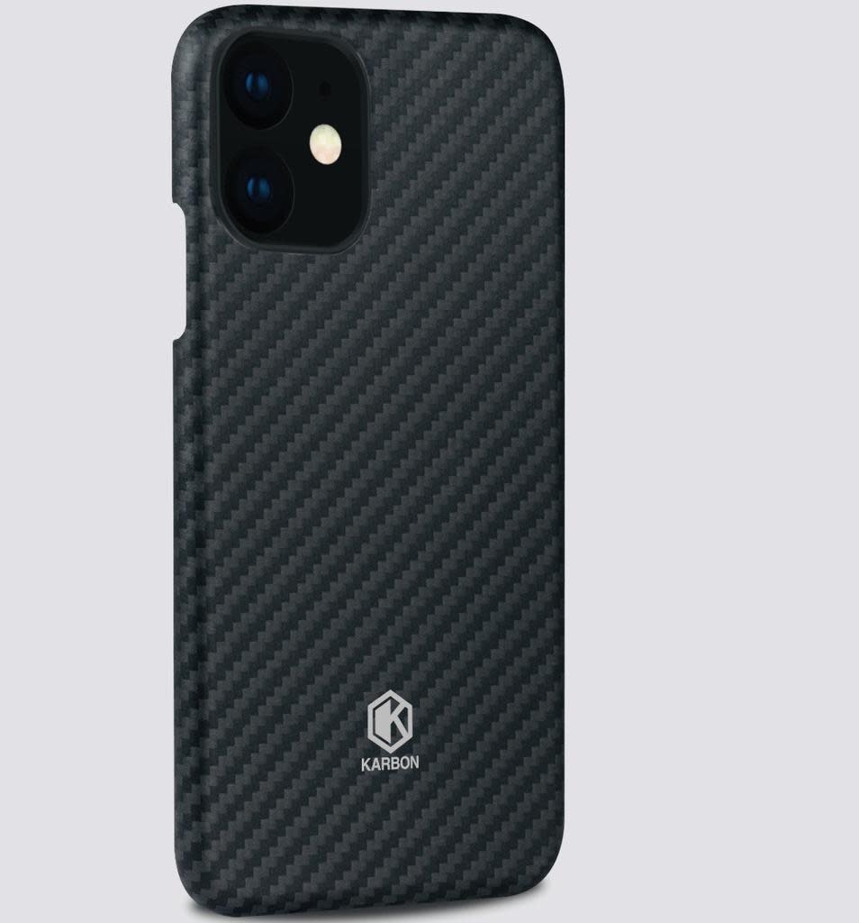 Evutec Karbon Value Thin Series 0.7mm Aramid Fiber Case for IPhone 11 - Black