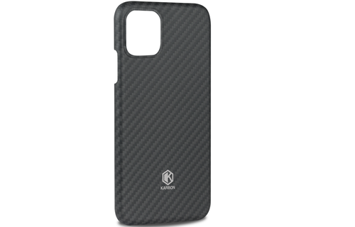 Evutec Karbon Value Thin Series 0.7mm Aramid Fiber Case for IPhone 11 Pro Max - Black
