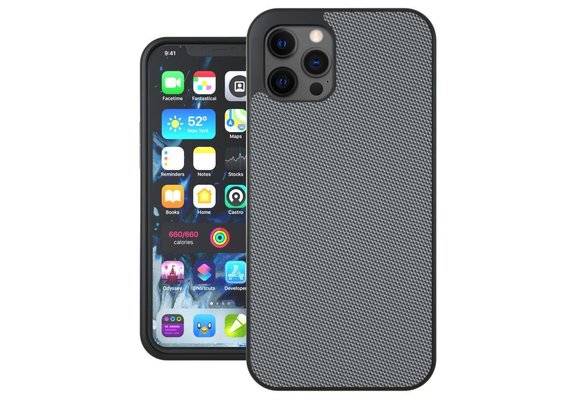 Evutec Ballistic Nylon Aergo Series Case With Afix for iPhone 12 Mini - Gray