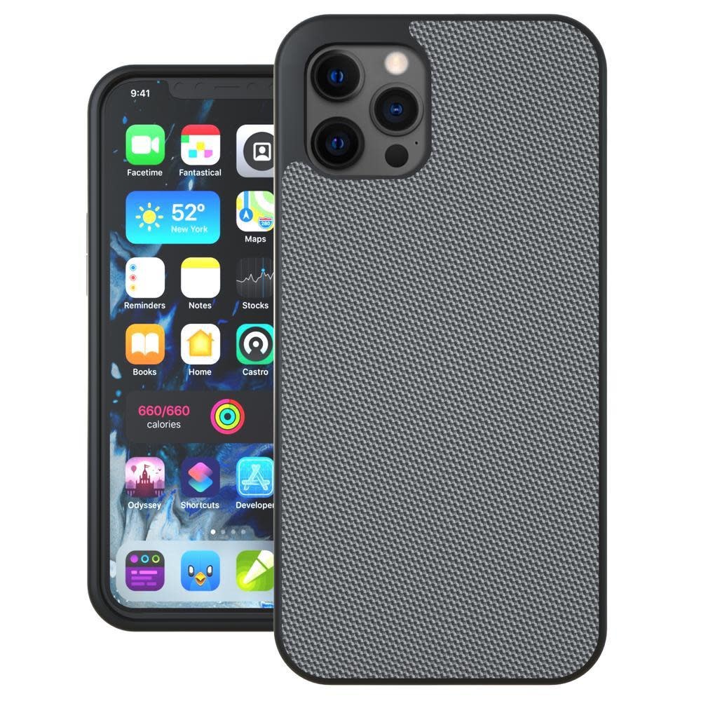 Evutec Ballistic Nylon Aergo Series Case With Afix for iPhone 12 Mini - Gray
