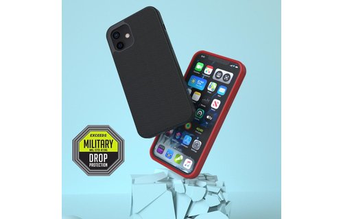 Evutec Ballistic Nylon Aergo Series Case With Afix for iPhone 12 Mini - Gray