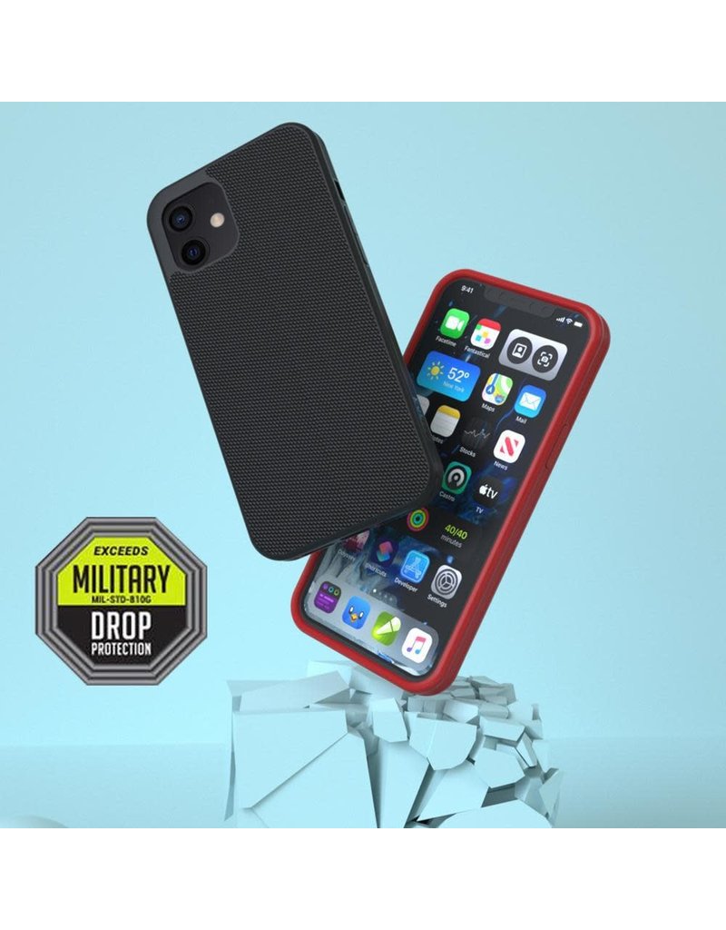 Evutec Evutec Ballistic Nylon Aergo Series Case With Afix for iPhone  12 Mini - Gray