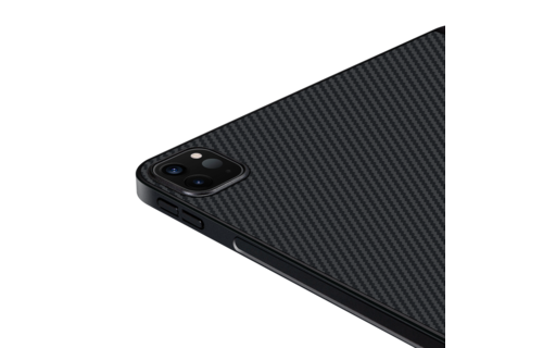 Pitaka Aramid Karbon Fiber MagEZ Case for iPad Pro 12.9” 4th-Gen (fit Smart/MagicKeyboard) - Black/Grey Twill