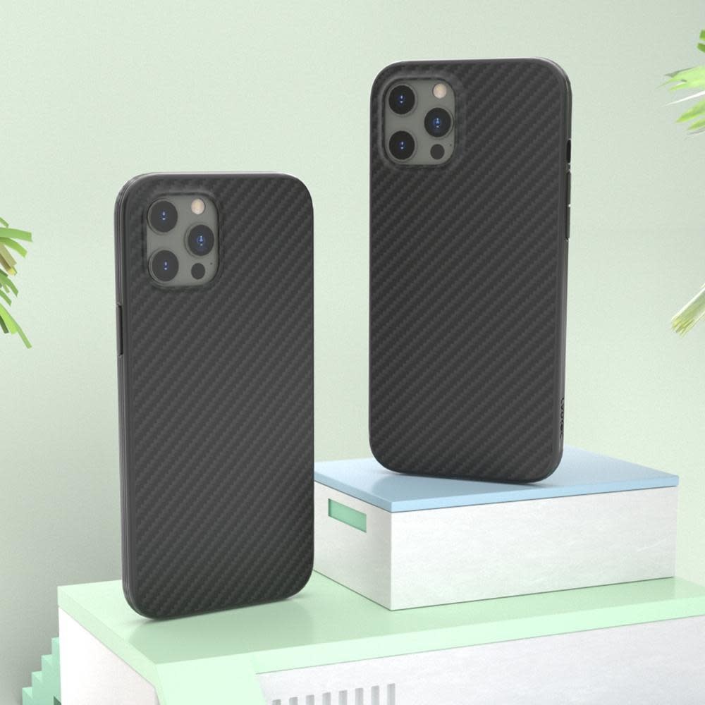 Evutec Aer Karbon Series With Afix for iPhone 12 Mini - Black