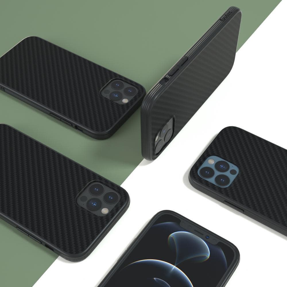 Evutec Aer Karbon Series With Afix for iPhone 12 Mini - Black