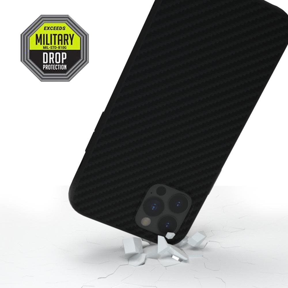 Evutec Aer Karbon Series With Afix for iPhone 12 Mini - Black