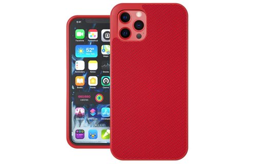 Evutec Ballistic Nylon Aergo Series Case With Afix for iPhone 12 Mini - Red