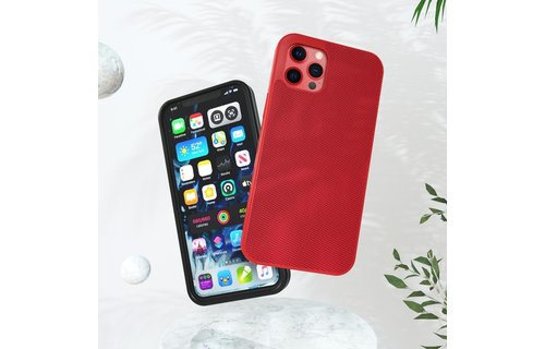 Evutec Ballistic Nylon Aergo Series Case With Afix for iPhone 12 Mini - Red