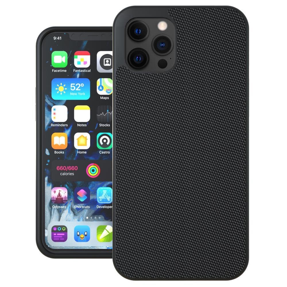 Evutec Ballistic Nylon Aergo Series Case With Afix for iPhone 12 Mini - Black