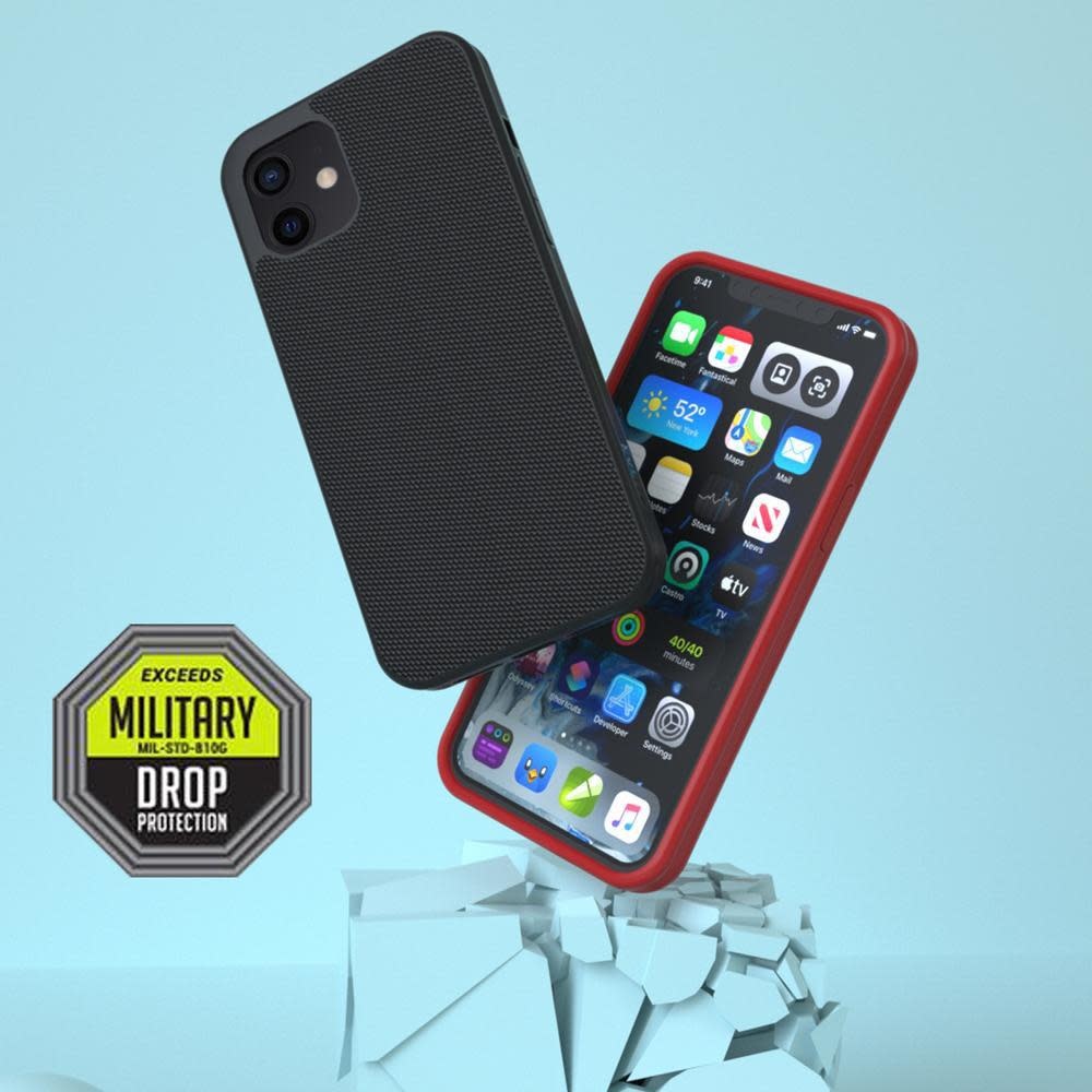 Evutec Ballistic Nylon Aergo Series Case With Afix for iPhone 12 Mini - Black