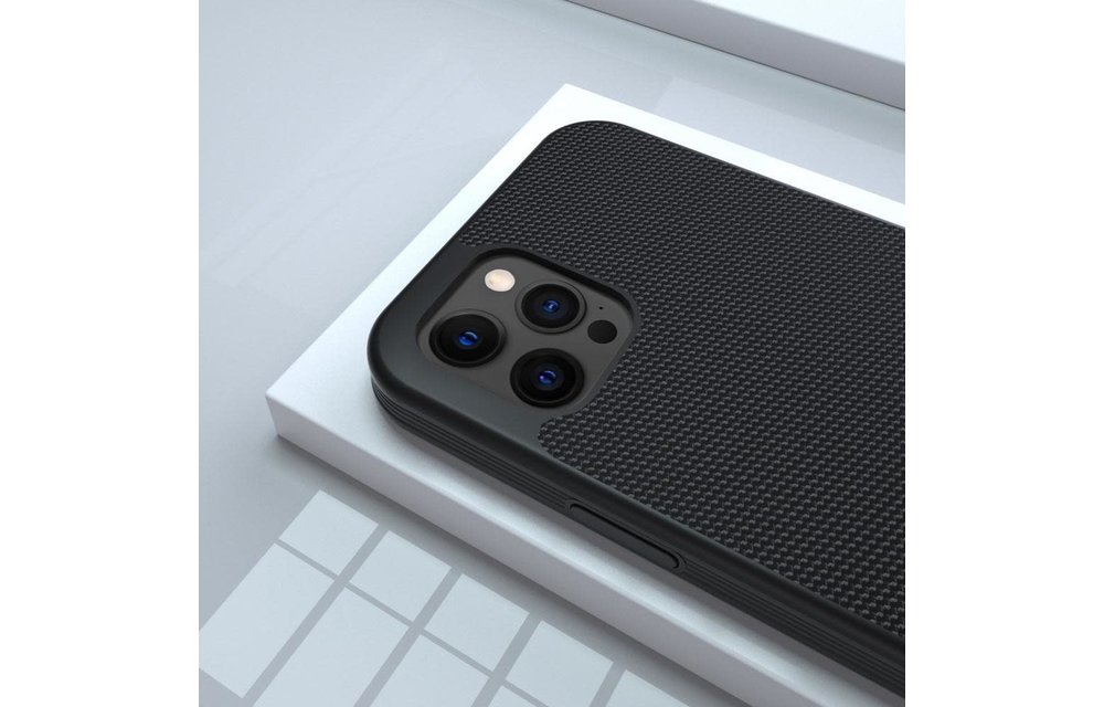 Evutec Ballistic Nylon Aergo Series Case With Afix for iPhone 12 Pro Max - Black