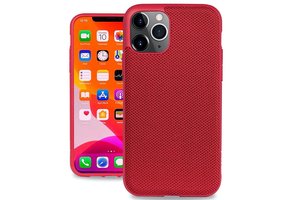 Evutec Ballistic Nylon Aergo Series Case With Afix for iPhone 11 Pro - Red