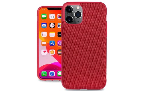 Evutec Ballistic Nylon Aergo Series Case With Afix for iPhone 11 Pro - Red