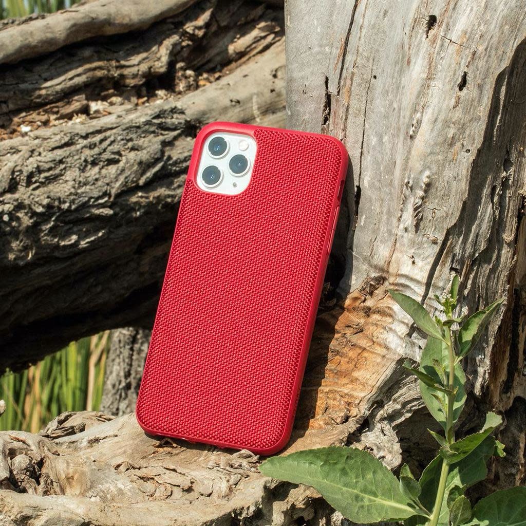Evutec Ballistic Nylon Aergo Series Case With Afix for iPhone 11 Pro - Red