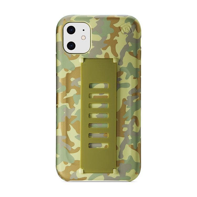 Grip2u Slim Multiple Hand Grip Case for iPhone 11 - West Point Metallic