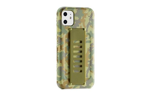 Grip2u Slim Multiple Hand Grip Case for iPhone 11 - West Point Metallic