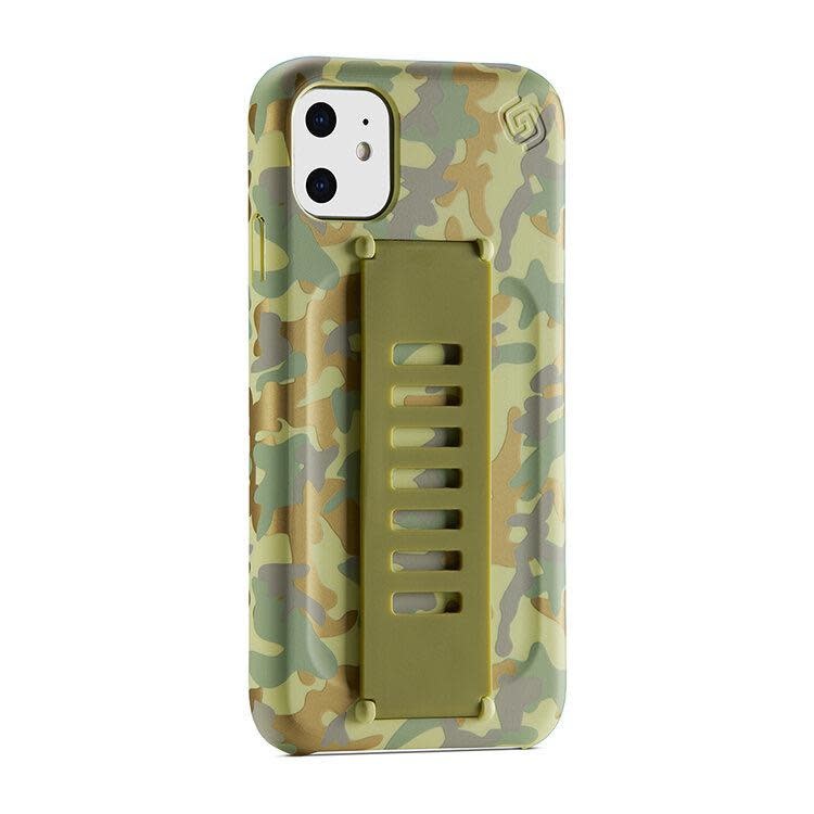 Grip2u Slim Multiple Hand Grip Case for iPhone 11 - West Point Metallic