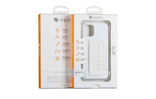 Grip2u Slim Multiple Hand Grip Case for iPhone 11 Pro - Ice