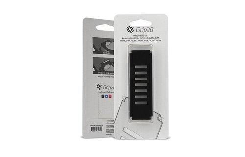 Grip2u Medium Grip Band (Boost, iPhone 11/11 Pro) (Slim, iPhone 11/11 Pro Max) - Charcoal