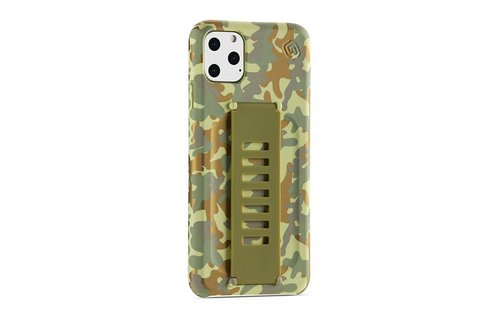 Grip2u Slim Multiple Hand Grip Case for iPhone 11 Pro Max - West Point Metallic