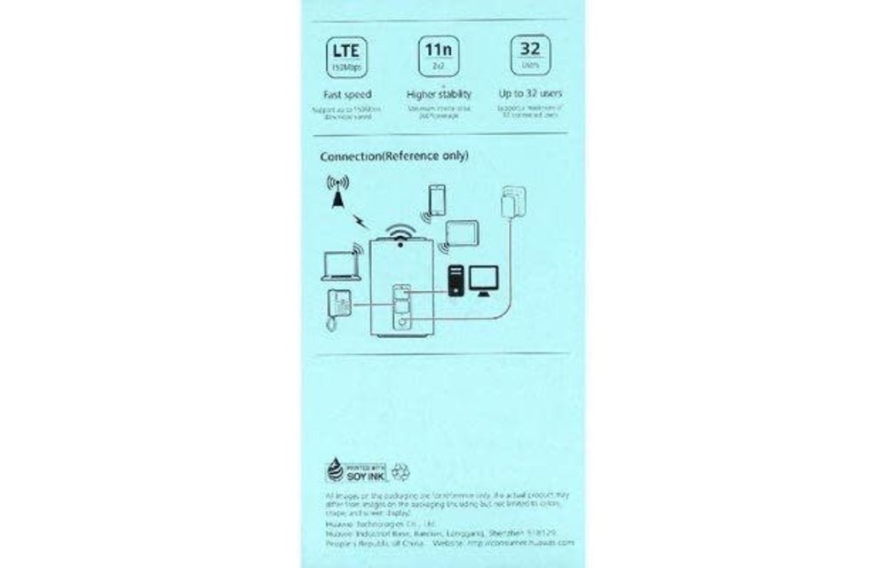 HUAWEI E5180 LTE 4G Cube Router - White