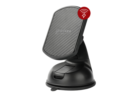 Pitaka Magnetic Mount Qi Wirelessly Charges - Suction Cup
