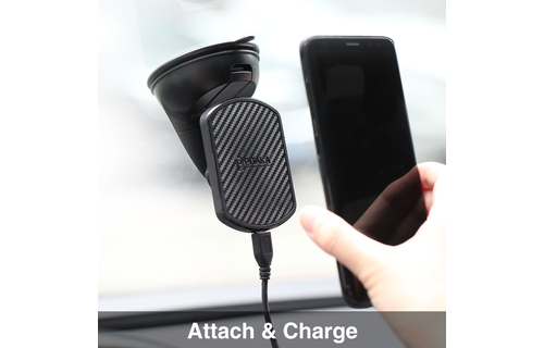 Pitaka Magnetic Mount Qi Wirelessly Charges - Suction Cup