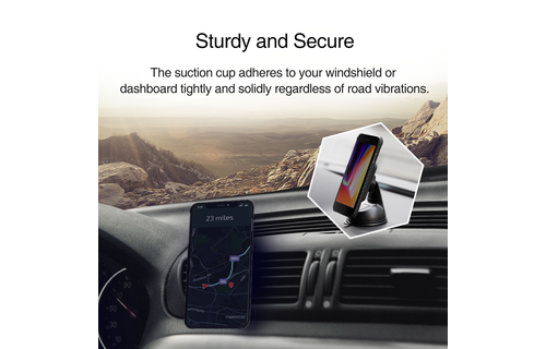 Pitaka Magnetic Mount Qi Wirelessly Charges - Suction Cup