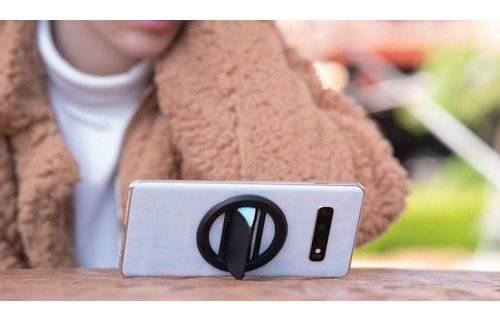 Ohsnap Super thin KickStand Smart Grip with Magnetic Mountable MagSafe Ring - black